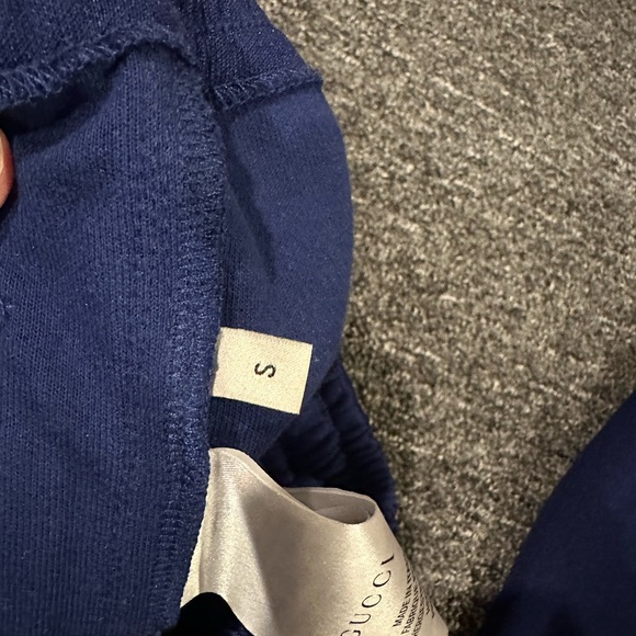 Gucci Blue & Red GG Cherry Patch Track Pant - Picture 8 of 10